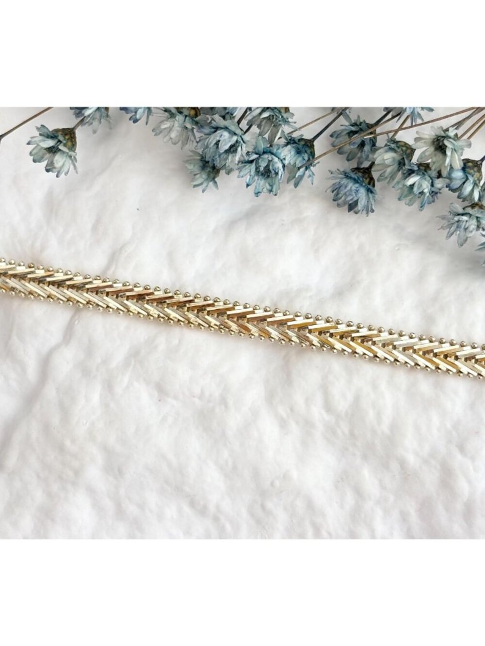 ITAOR Italian Made Wheat Chain Braided Vintage Sterling Silver 925 Bracelet